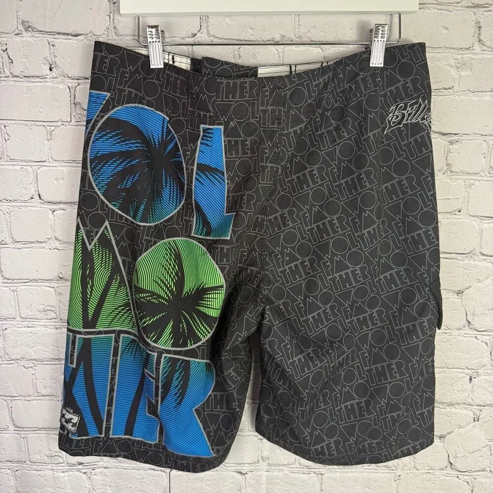 Billabong X Wolfmother Limited Edition Y2K Boardshorts Size 33 RARE